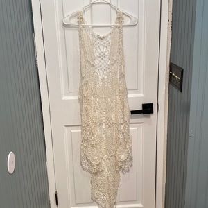 Knitted tank cardigan